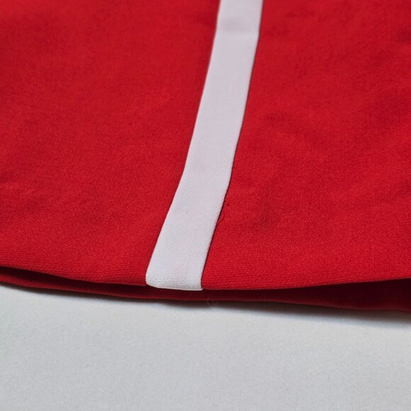 Banana Republic Orange-Red Pencil Skirt with White Stripe – Size 4 - Picture 4 of 6